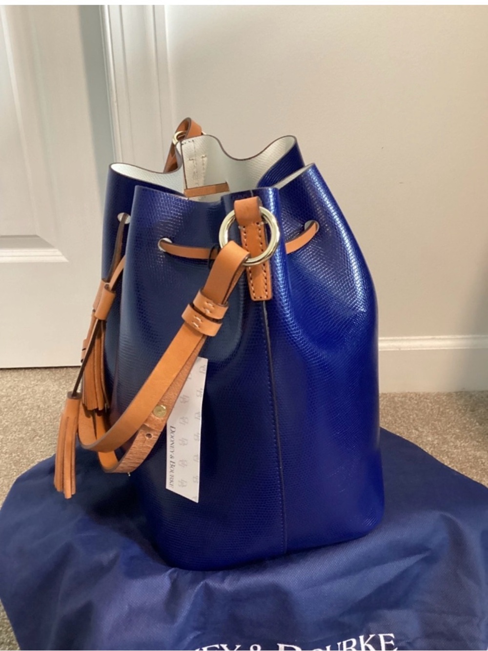 Dooney and Bourke Serena Drawstring Bucket Bag - Picture 6 of 8